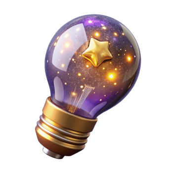 beautiful minimalist Glowing Lightbulb Energy Efficiency Transparent original png