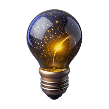 serene vintage Glowing Lightbulb Filament Detail Isolated Element authentic png