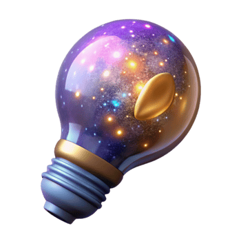 magnificent classic Glowing Lightbulb Idea Concept Cutout Isolated high quality png