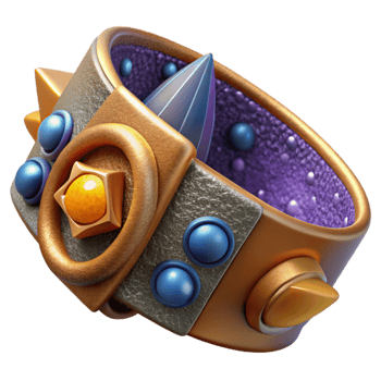 magnificent rustic Handcrafted Leather Bracelet Studded Design Isolated Element png