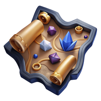 impressive traditional Hand Drawn Treasure Map with Ripped Edges original png