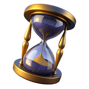 stunning vintage Hourglass Empty with Shadow Transparent Background detailed png
