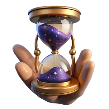 beautiful creative Hourglass in Hand Side View Cutout genuine png