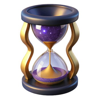 serene contemporary Hourglass Upside Down Front View Cutout Element png