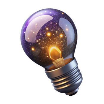wonderful contemporary Lightbulb Idea Cutout on Transparent Background original png