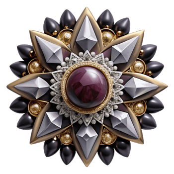 extraordinary artistic Monochrome Mandala with Black and White Maroon Cutout detailed png