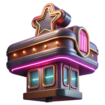 dramatic artistic Neon Sign Diner Isolated on Transparent Background genuine png