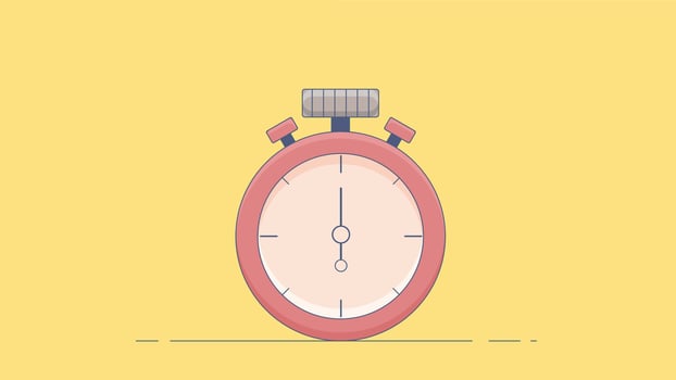 Isolated illustration of a sports stopwatch with a clear display and buttons, designed for timing athletic events and fitness activities, shown on a clean background for emphasis. vector