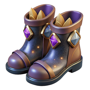 wonderful classic Pair of Boots Leather Material Symmetrical Placement Transparent Background png
