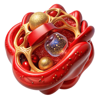 extraordinary minimalist Red Blood Vessel Fractal Design Cutout Transparent Background genuine png