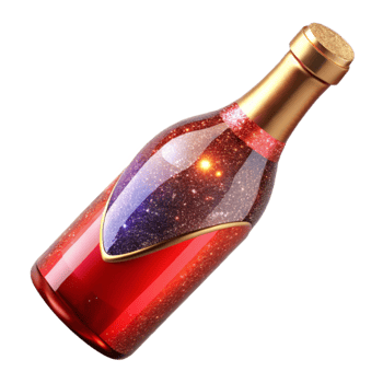 wonderful classic Red Wine Bottle Transparent Background detailed png