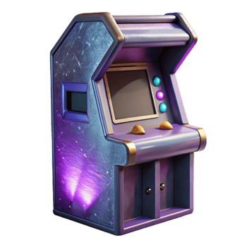 extraordinary contemporary Retro Arcade Cabinet Side View Isolated Cutout genuine png