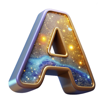 beautiful minimalist Retro Serif Letter a Cutout on Transparent Background original png
