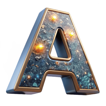 vibrant minimalist Retro Serif Letter a Cutout on Transparent Background high quality png
