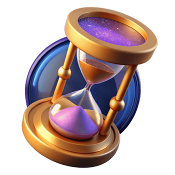 beautiful contemporary Sand Timer Empty Angled View Cutout Transparent Background genuine png