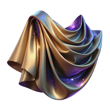 magnificent contemporary Silk Tapestry Soft Drape Isolated original png