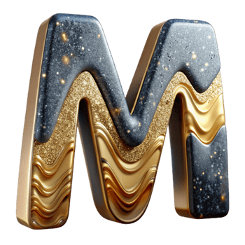 extraordinary traditional Stencil Letter M Cutout Industrial Look original png