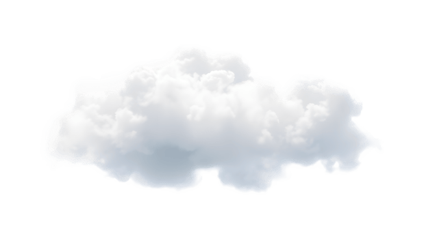 Puffy vapor cloud in clean modern white minimalist concept png