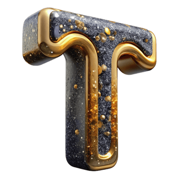 extraordinary contemporary Textured Letter T Isolated Rough Surface original png