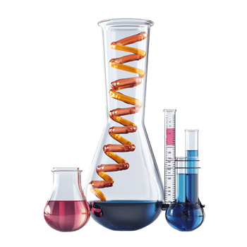 Colorful Flask Filled With Liquid Isolated on Transparent Background png
