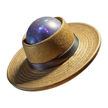 extraordinary contemporary Woven Straw Hat Top Angle Transparent Background high resolution png