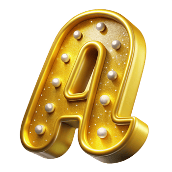 impressive artistic Yellow Vintage Sign Font Isolated high resolution png