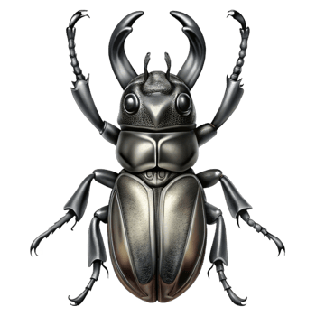 distinctive avant garde An intricate, detailed drawing of a stag beetle, black and white, etching style precision png
