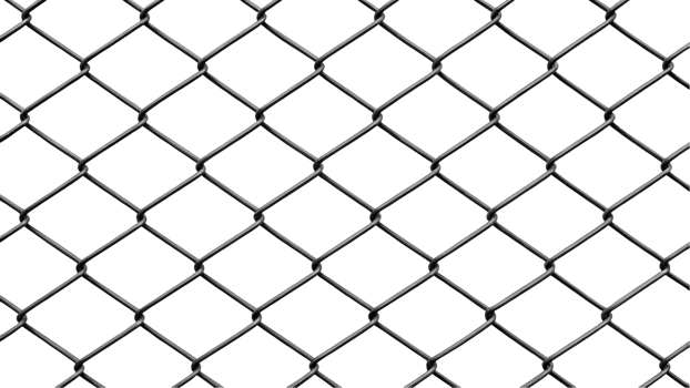 Dark gray metal chain link fence texture png