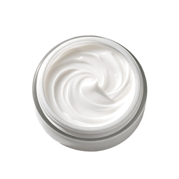 Close up of a jar of luxurious face cream. png