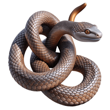 picturesque energetic creative A slithering snake coiled around a branch, close up shot with detailed scales, in a realistic style fine detail png