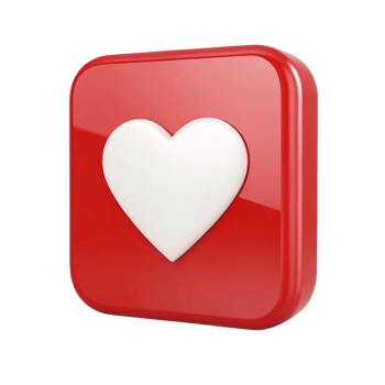 3D Rendering on Red Square, Glossy Surface, Clean Aesthetic png