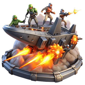 stunning dynamic nordic A group of space pirates boarding a derelict spaceship, laser fire illuminating the scene, smoke and debris filling the air. Comic book style, dynamic composition precision png
