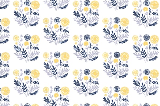 elegant seamless flower stem sketch for wrapping surfaces women apparel textile prints and table top background styles vector