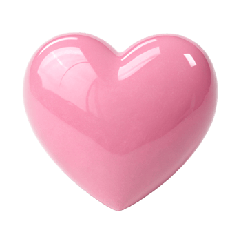 Glossy Pink Heart Shape, Romance Symbol, Love Icon, Valentine's Day Decoration, Shiny Object png