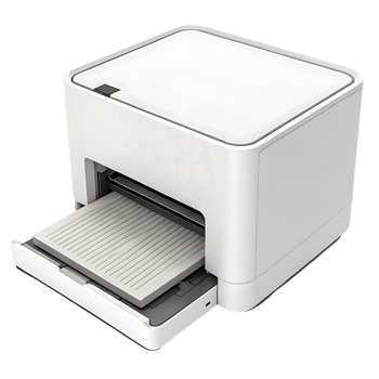 Compact portable photo printer, isolated on white background. png