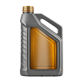 Plastic canister of motor oil, lubricant, or engine oil. png