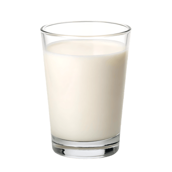 Glass of fresh milk, healthy dairy product. png