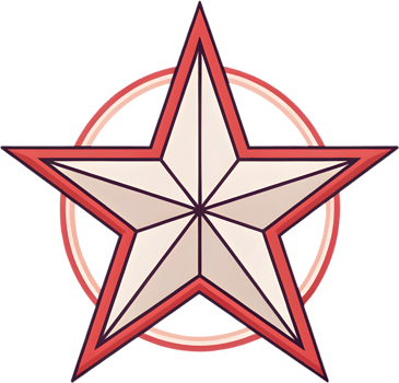 Elegant star symbol featuring radiant shine and balance. . png