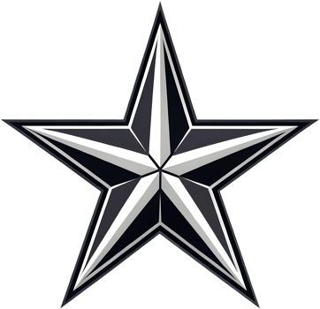 Refined five-pointed glowing star with crisp visual shine. . png