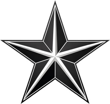 Glossy radiant star with elegant beauty and sharp symmetry. . png