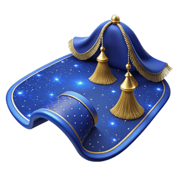 magnificent vintage Blue Rug Tassel Detail Cutout Element detailed png