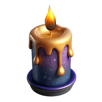 magnificent contemporary Burning Candle Wax Dripping Isolated on Transparent Background detailed png