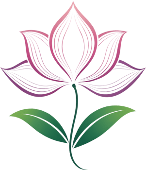 Decorative modern flower symbol for elegant branding ideas. . png