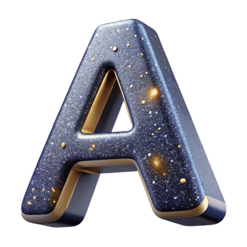 vibrant classic Classic Serif Font Letter a Cutout Transparent Background high quality png