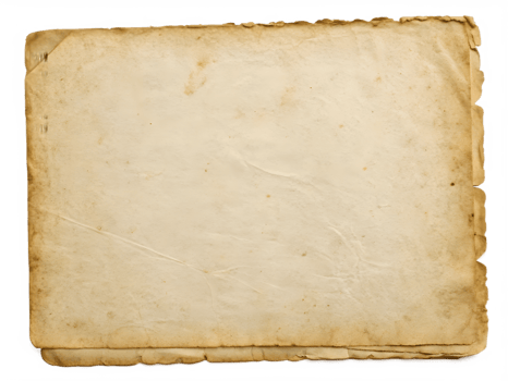 Stack of Old Paper Sheets, Isolated on Transparent Background png