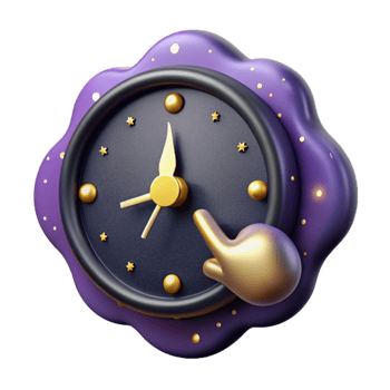 impressive vintage Clock Hands Pointing to Midnight Cutout genuine png
