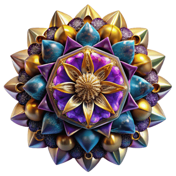 extraordinary classic Colorful Fractal Kaleidoscope Cutout Bright Colors png