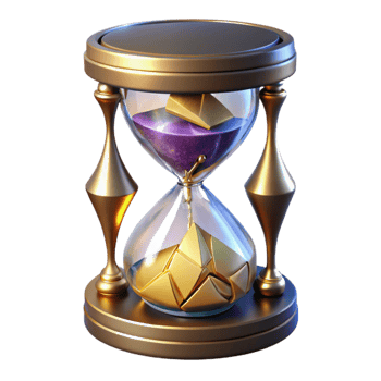 elegant traditional Cracked Hourglass Broken Glass Transparent Background Isolated exclusive png
