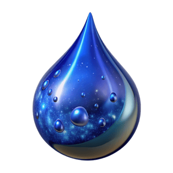 vibrant traditional Deep Blue Water Droplet Splashing Cutout png