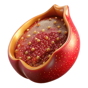 extraordinary abstract Fruit Pulp Texture Juicy Flesh Red Transparent Background png